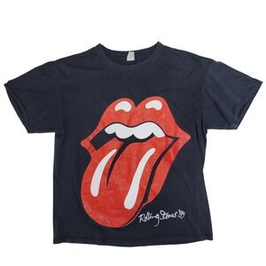 Vintage Rolling Stones 1989 North American Tour T-Shirt Black Large Brockum USA‎